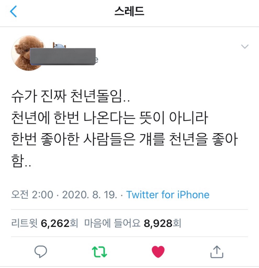 sakinayoongi's tweet photo. "Suga is truly a 'thousand-year idol'... It doesn't mean he only comes around once every thousand years, but that once people start liking him, they like him for a thousand years..."

It's like MinBbaDap (민빠답) a term commonly used by k-army, that's short for 민윤기 한번 빠지면 헤어나올 수 없다 (Once you fall for Min Yoongi, there's no way out) cmiiw
