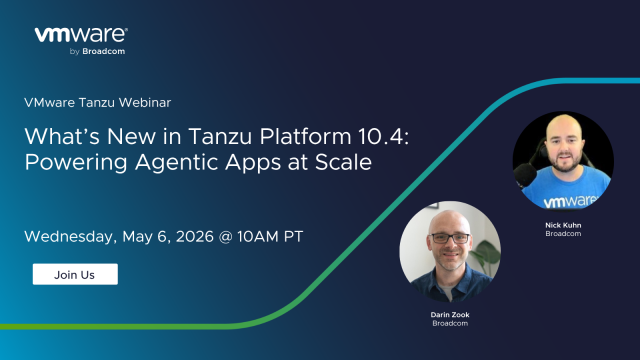 RodolfoRotondo's tweet photo. May 6, 2026: What’s New in Tanzu Platform 10.4: Powering Agentic Apps at Scale https://t.co/eiSKTw01SG https://t.co/YkLbSUWTs1