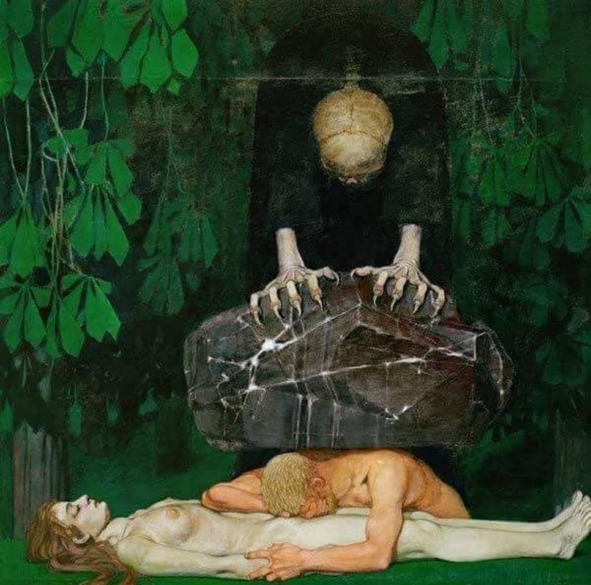 Grief, 1898, by Oskar Zwintscher.