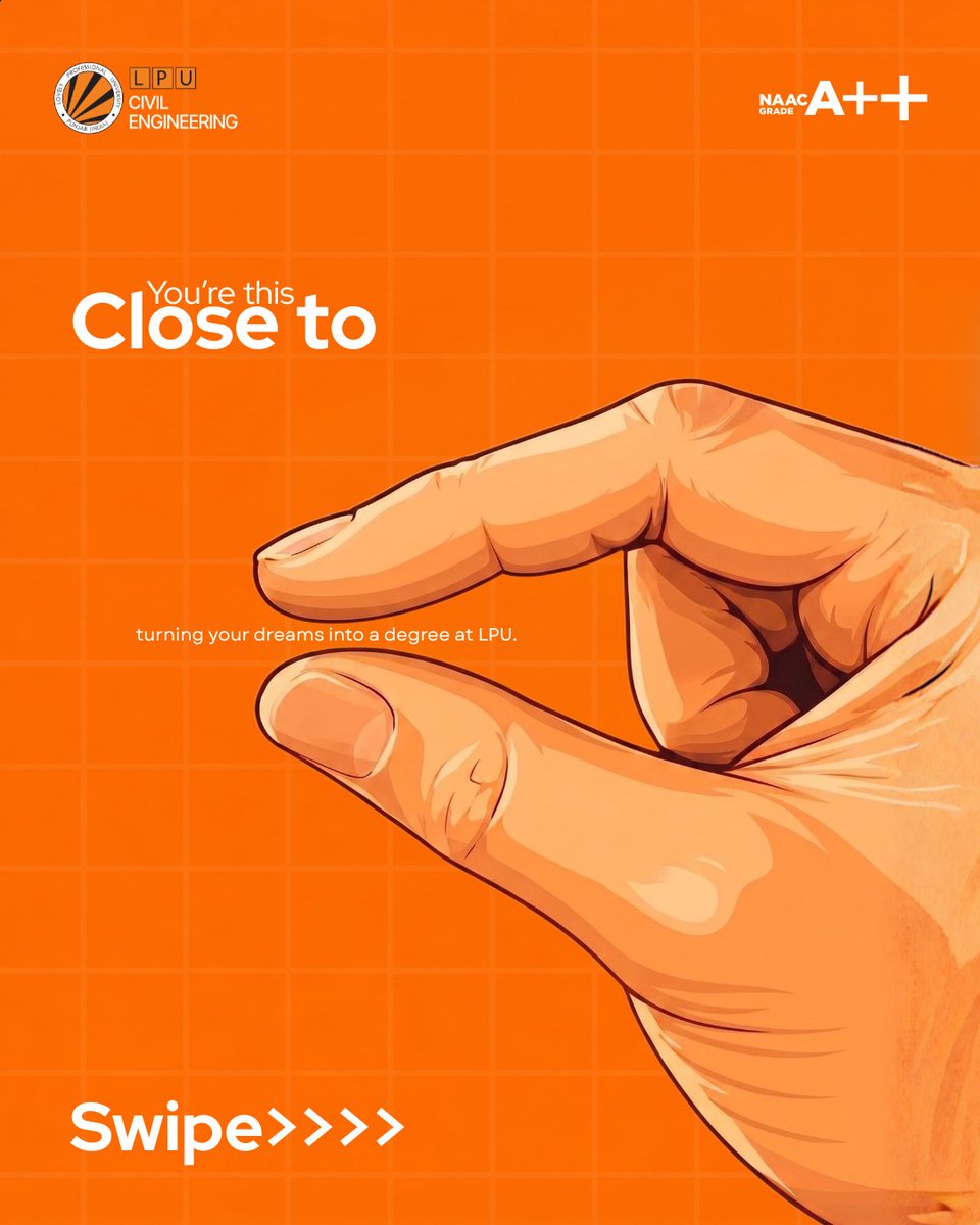 LPUCivilEngg's tweet image. Apply now and take the first step toward a bright future! 🚀
Admissions are open secure your seat today and unlock exciting opportunities ahead.

#lpu #civilengineering #Admissions2026 #LPUIndia #lpuuniversity #transportation #AIML #structuralengineering #constructionmanagement