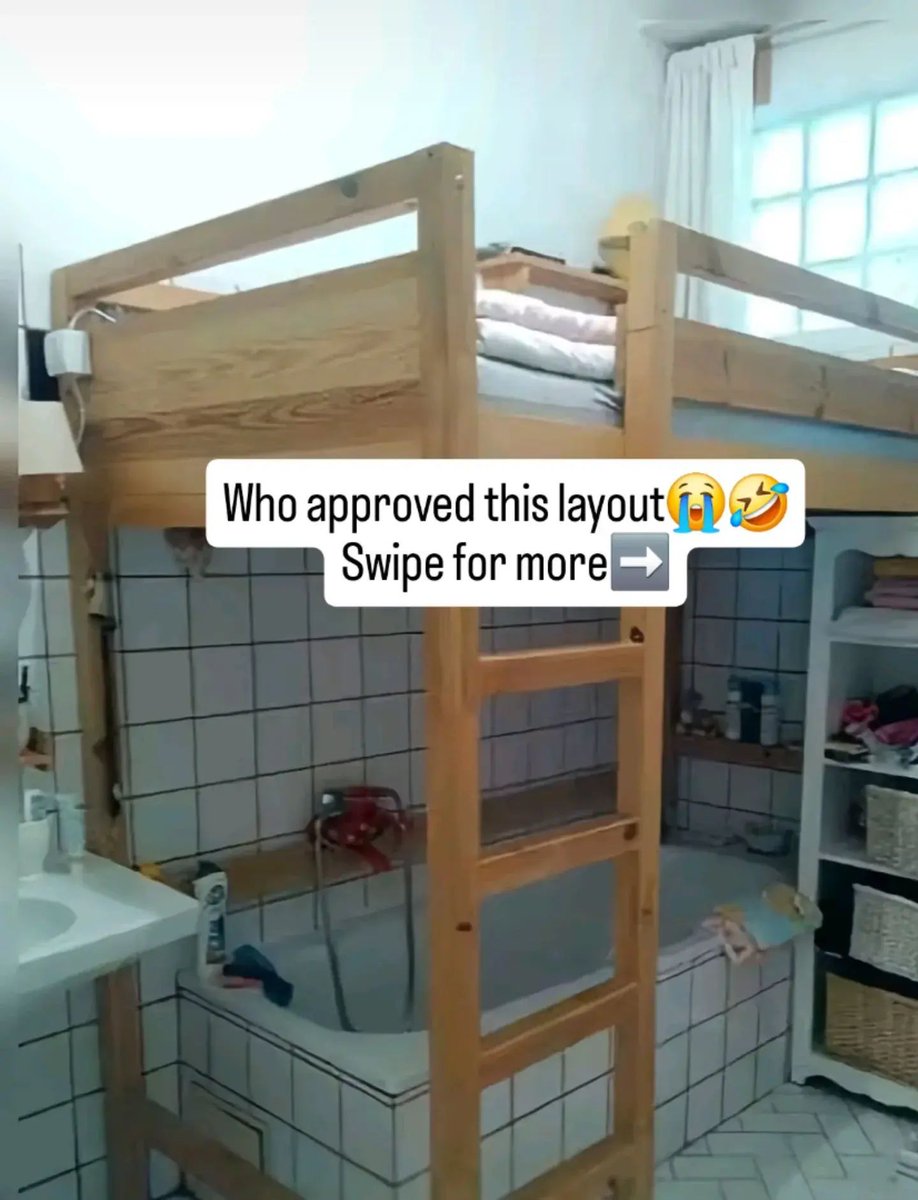 Ulo_Spaces's tweet photo. Who exactly should take responsibility for this?

Is it the developer trying to maximize space at all cost or the landlord approving anything just to rent it out?

Because at the end of the day, na the renter go suffer am.

This is why proper planning and accountability in housing matters. Not every space should become a self contain by force.

Who is really responsible for setups like this? Developers or landlords?

#LagosApartments #HouseHuntingInLagos #UloSpaces #RealEstateNigeria #LagosLiving RentersInLagos