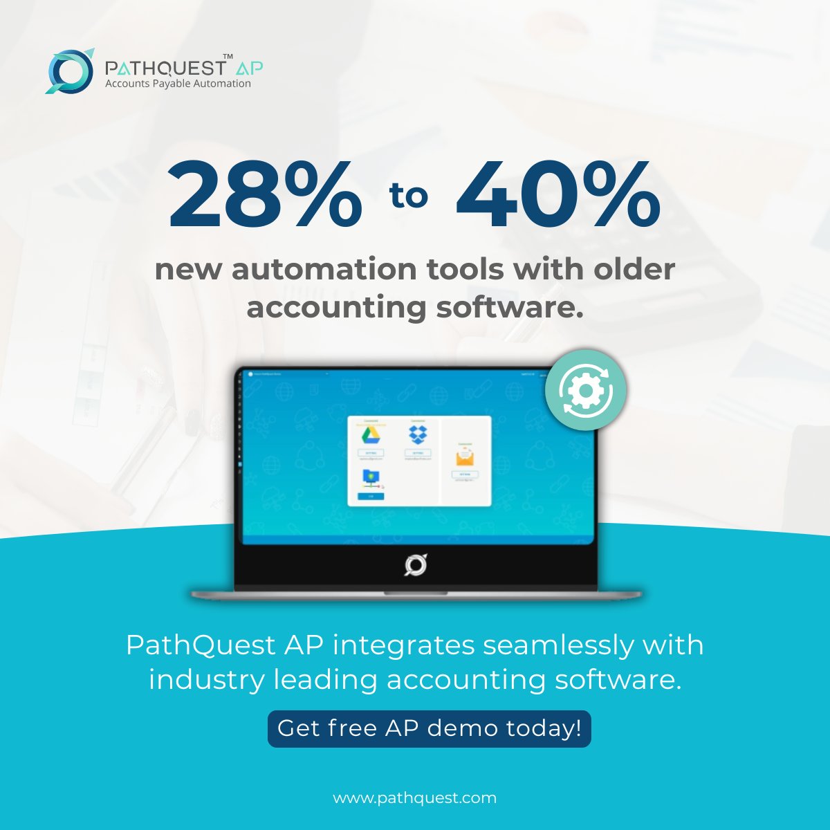 PathQuestLtd's tweet photo. Nearly 1/3 of enterprises struggle to connect automation with legacy finance systems, causing delays and manual work. PathQuest AP bridges the gap with seamless integrations, ensuring smooth workflows. Faster, smarter AP starts here. Book a free demo.

#APAutomation #FinTech https://t.co/3Bm3FdtAu8