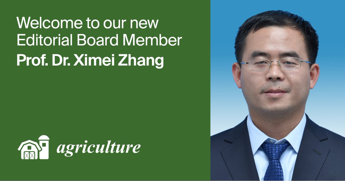 AgricultureMdpi's tweet image. 🌿✨ Welcome Prof. Dr. Ximei Zhang (CAAS, Beijing) to our Editorial Board!

🧪 Expert in soil microbial diversity, soil fertility &amp;amp; ecosystems—excited for her contributions to Agricultural Soils.

#SoilScience #Sustainability #AgResearch