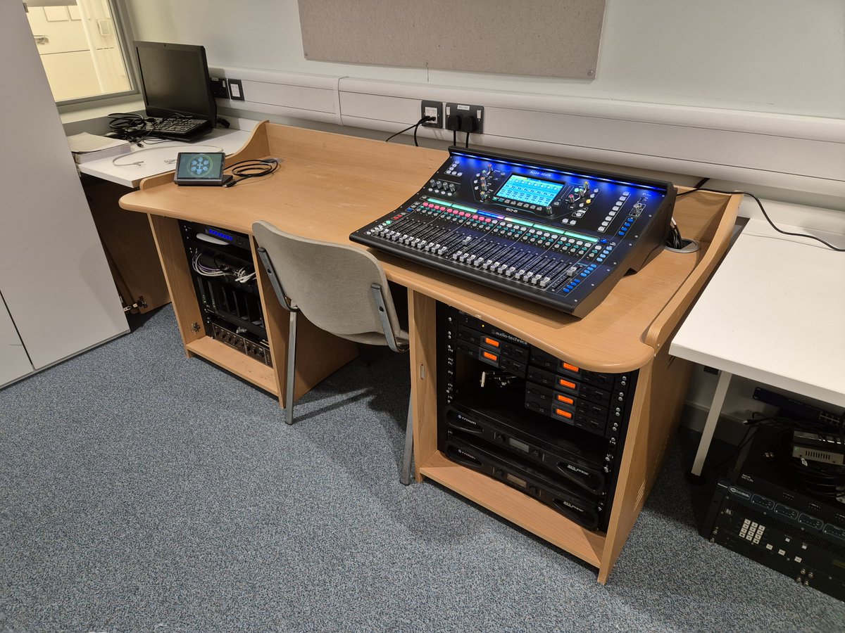 Practical_AV's tweet photo. As part of a control system overhaul an existing multi-room school hall install in London, Crestron Control System paired with an Allen and Heath SQ6. Multiple control panels were installed around the hall all working alongside a CP4 processor.
https://t.co/TDOmYkZ5rS https://t.co/qmly5awTbK
