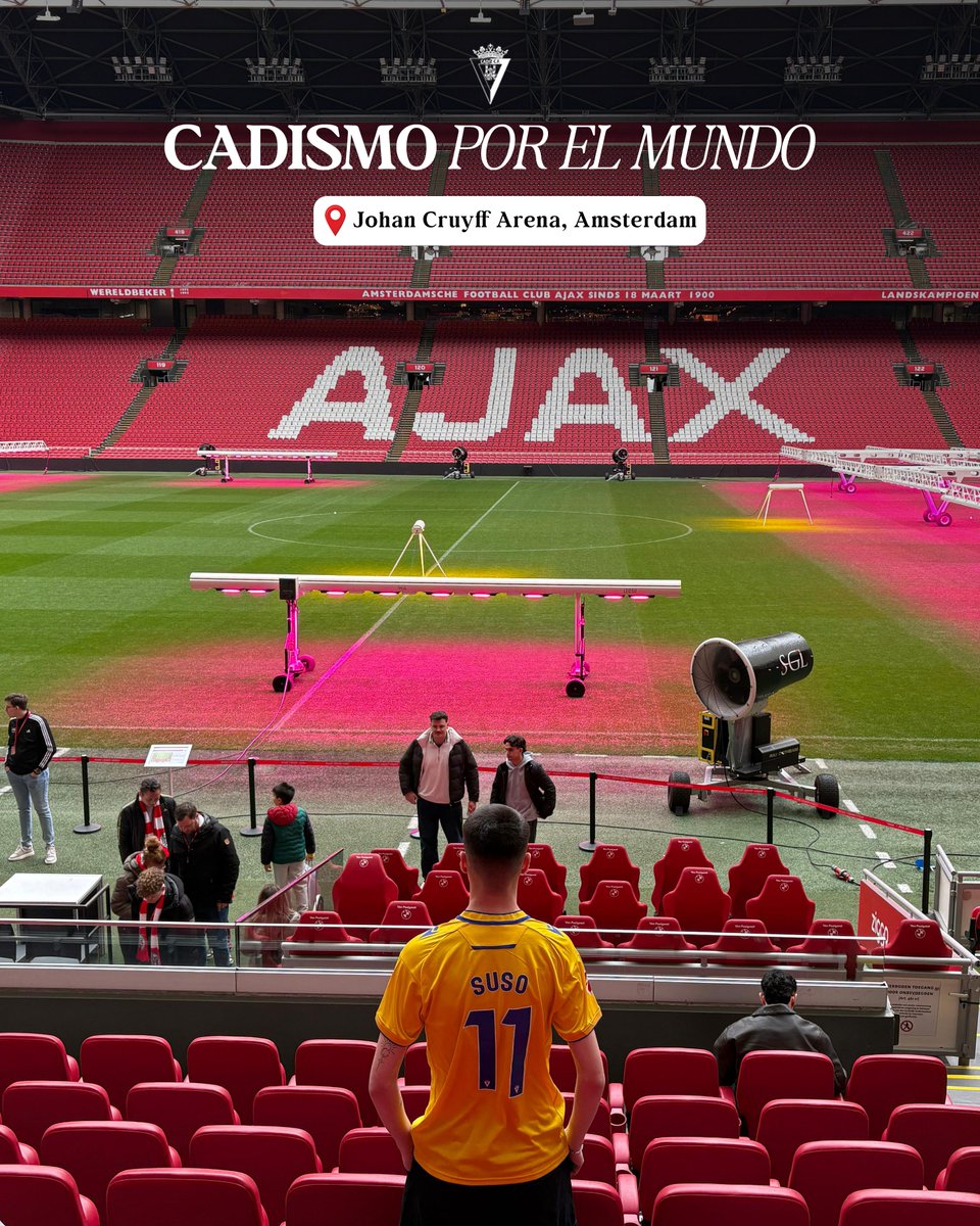 Cadiz_CF's tweet photo. 💛Cadismo por el mundo

📍 Johan Cruyff Arena (Amsterdam) https://t.co/WVl3I7K5F6