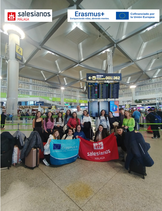 SalesianosMLG's tweet photo. #Erasmus | ¡Rumbo a Liubliana! 🇪🇸✈️🇸🇮 @sepiegob 

14 alumnos y 2 profesores inician su aventura ErasmusPlus KA121 en Eslovenia. 

Tras visitar el colegio de Zelimje y clases de idiomas, ya conviven con sus familias de acogida. 💚✨

#ProtagonistasdelaHistoria https://t.co/FfJK4GRvGt