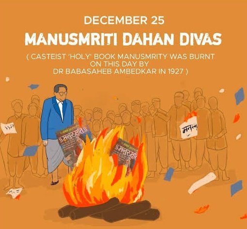 Manusmriti was a code of barbarism. It rightly got burnt by Ambedkar, who went on to write a better &amp; humane code, and outrightly prohibited shitty values prescribed in Manusmriti. 

One who burnt Manu code was assigned to write a better code. 

Poetic Justice.