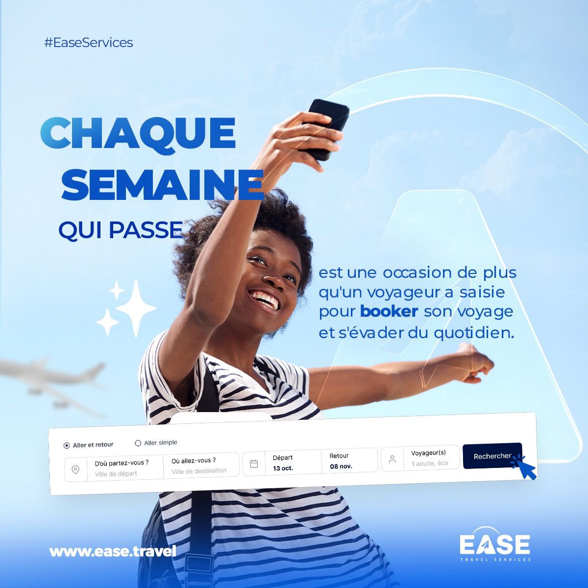 EaseTravelServ's tweet image. Nouveau lundi, nouvelles décisions.
Et si cette semaine, vous réserviez enfin ce  voyage dont vous parliez tant  ?😉

.

.

#MondayMotivation # MondayMood #EaseXperience #Newstart