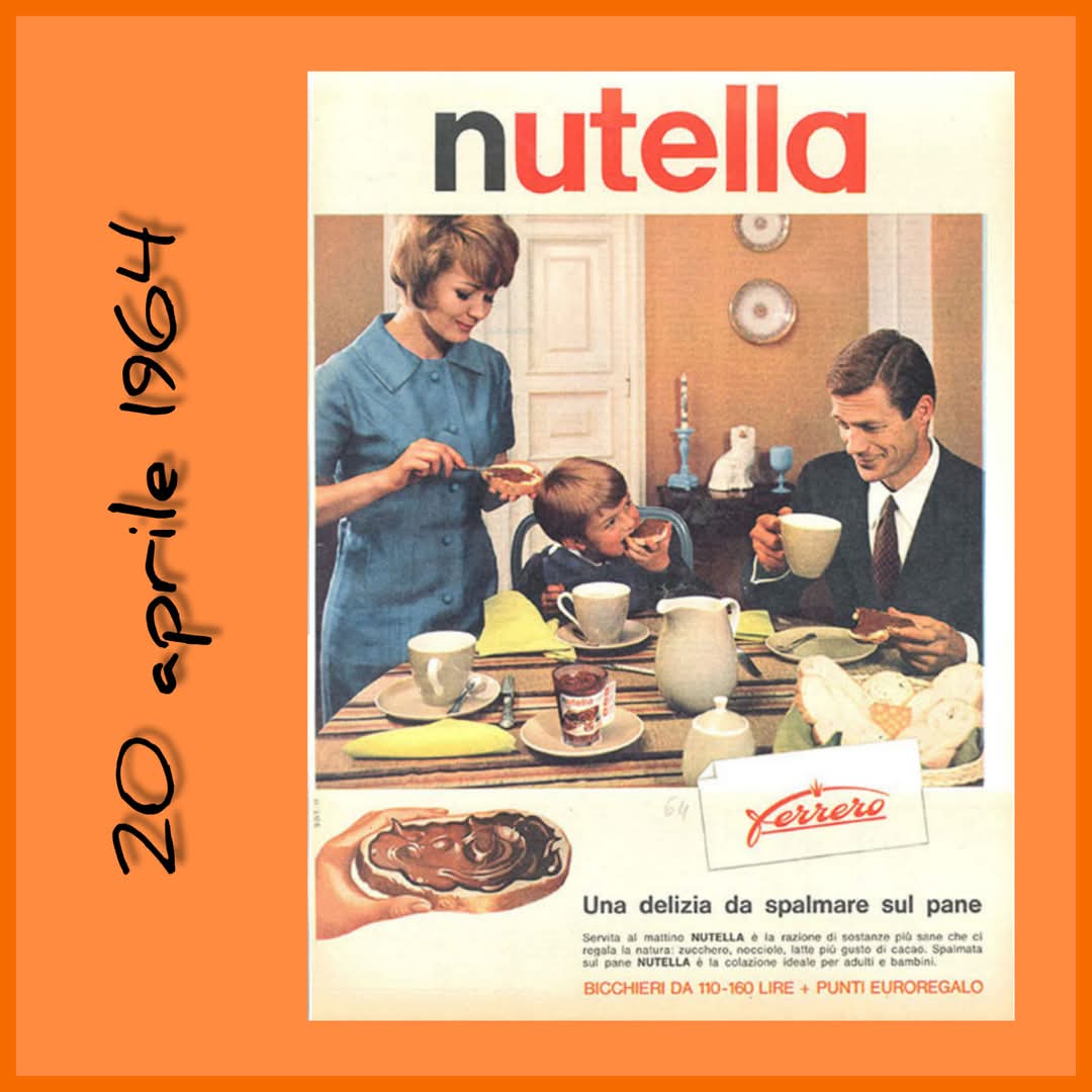 BergamoeC's tweet image. 20 aprile 1964

Viene commercializzato il 1° vasetto di Nutella. Nata da una idea di Pietro Ferrero, pasticciere di Alba (CN), e di Michele suo figlio.

#nutella
#ferrero
#20aprile1964