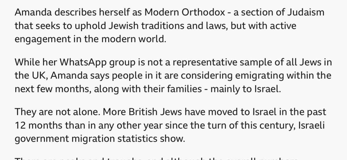 gf1874's tweet image. #lrt If you’re going to expend so much effort on conflating a disparate group of people with a genocidal foreign state, what do you expect? These two parts are quite insane too.

1) Fuck anyone moving there, 2) it’s not since 7/10, it’s because of the Israeli genocide.