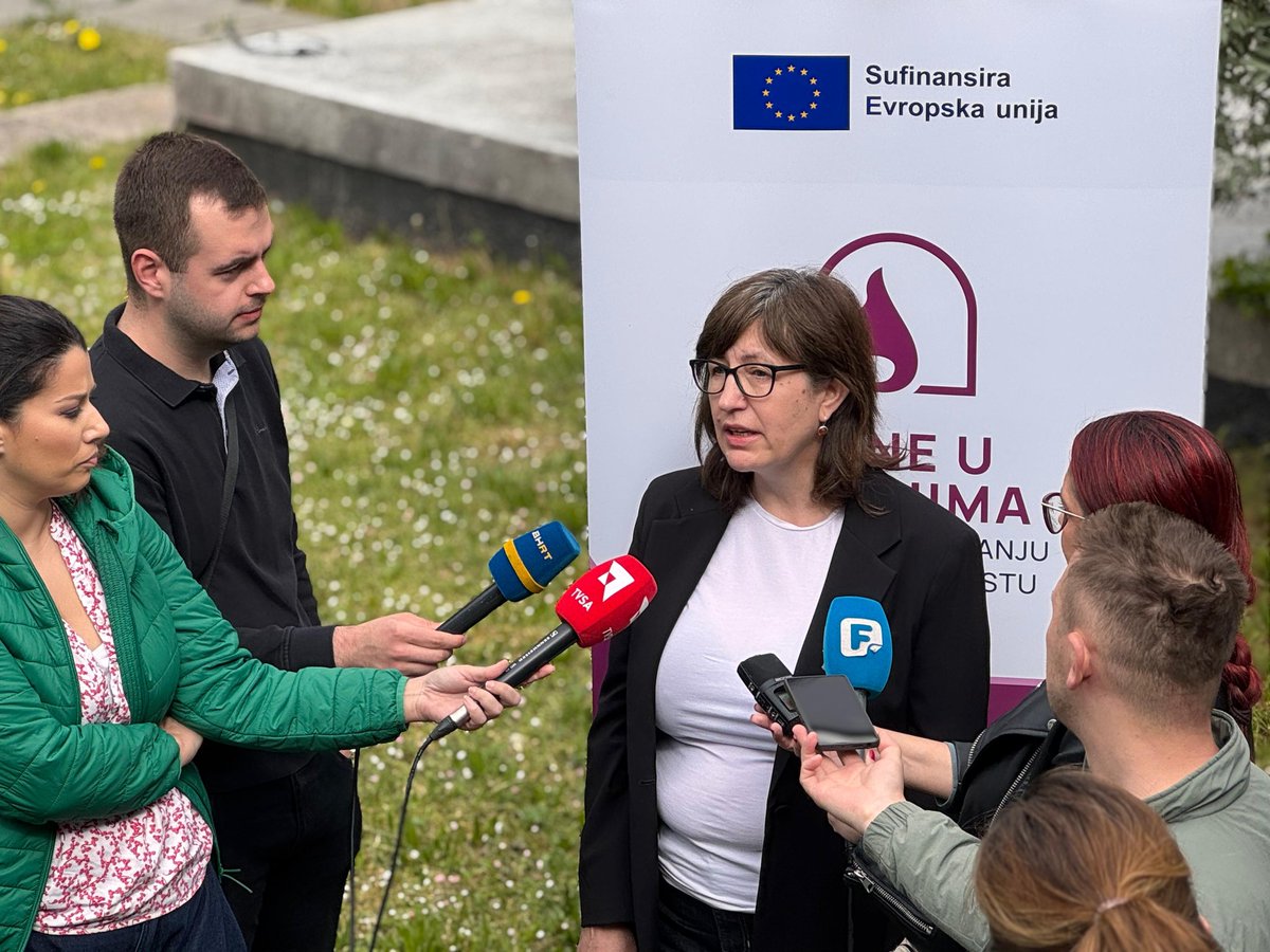 mediacentar's tweet image. Today in #Sarajevo: Conference “Women in Media: Ending workplace harassment in media industry in Slovenia, Croatia, Serbia and Bosnia and Herzegovina” organised by @ZavodKROG @Sindikatnovinar @novinarSI @UGS_Nezavisnost and Mediacentar Sarajevo, supported by @eubih.