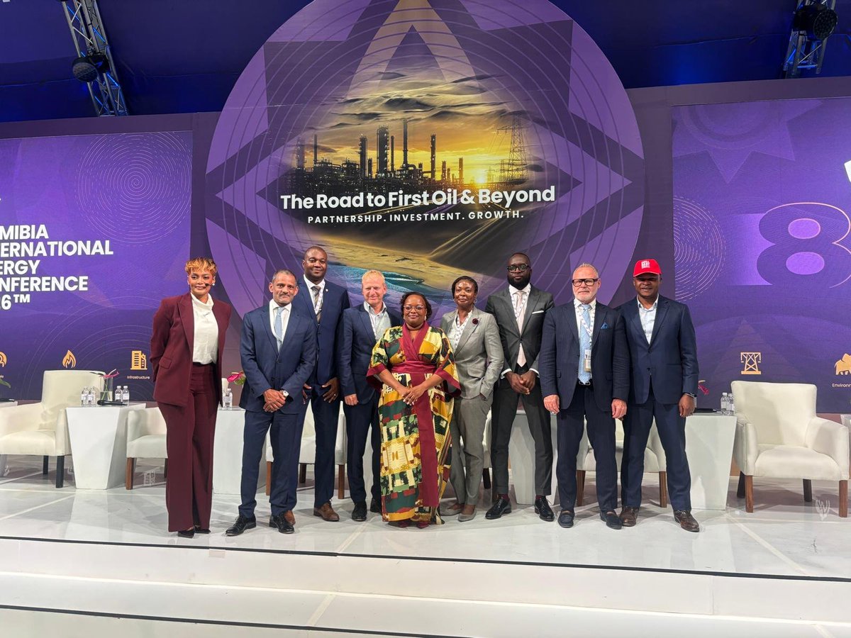 EcoAtlantic_OG's tweet image. #ECO was proud to participate in this year’s @NIEConference 2026, engaging with industry leaders, government stakeholders, and partners shaping the future of Namibia’s energy sector.

During the event, President &amp;amp; CEO Gil Holzman joined a panel on energy investment, sharing