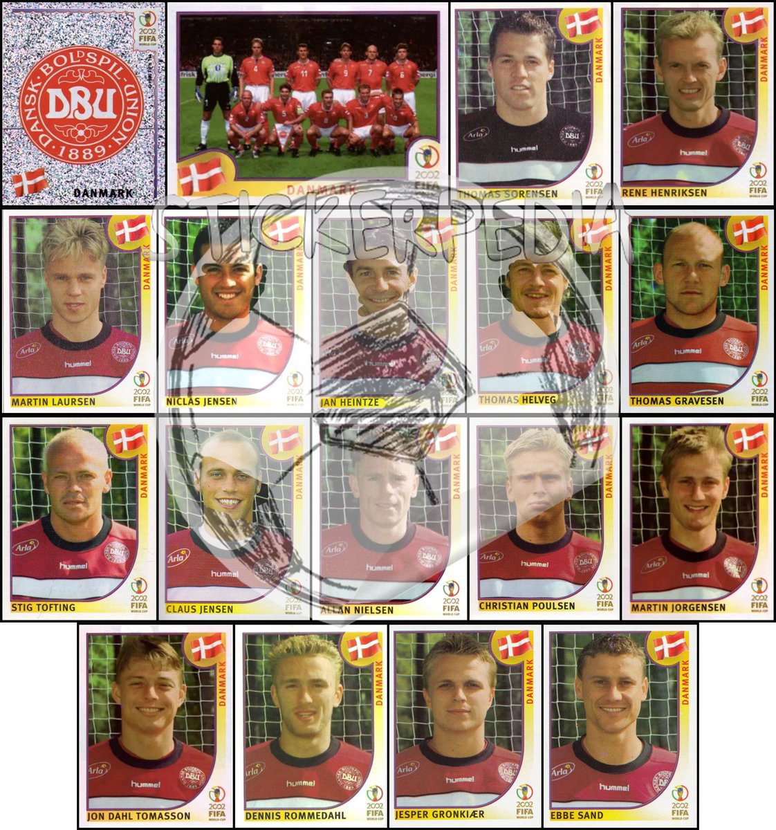 Stickerpedia1's tweet image. Denmark WC 2002 #panini