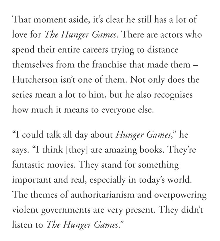 everlarklore's tweet photo. "for hutcherson, seeing the echoes of the fantasy dystopian movies he played as a teenager actually unfold in real life is frustrating."

josh hutcherson for gq magazine.
🔗 https://t.co/XKZWATPMPx https://t.co/JBcEtGwmz3