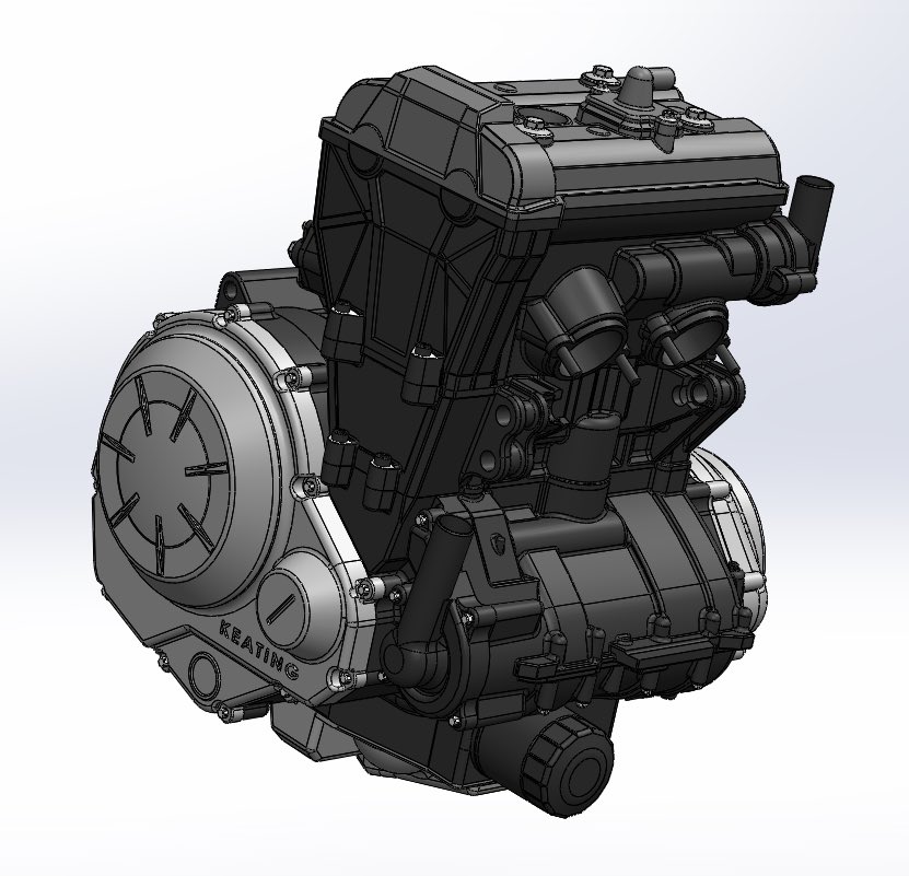 MotorPsych_X's tweet image. Did some reverse engineering on this engine from scan file to CAD, did in CATIA and SolidWorks, roughly took me five days for it, reverse engineering for mechanical parts is quite straightforward unless surface is involved.
#reverseengineering #3Dmodelling #engine #CAD