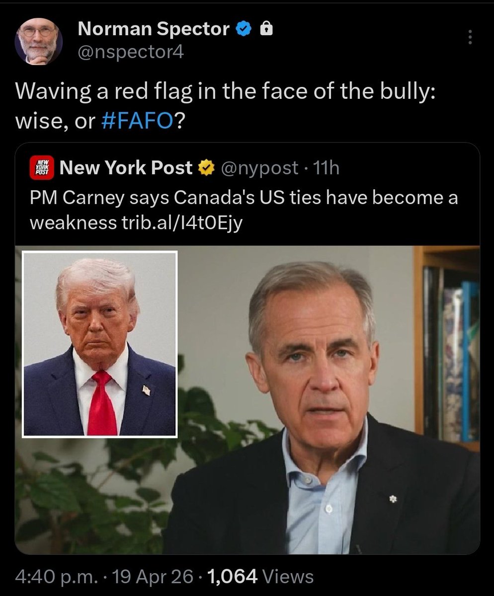 Citizen004's tweet image. This isn't going to go unnoticed in the Whitehouse. In answer to @nspector4's question, I'm on "Team #FAFO." 
#cdnpoli