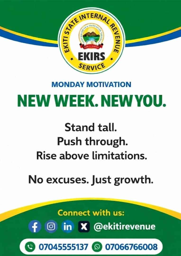 ekitirevenue's tweet photo. #MondayMotivation
#NewYouEveryday
#AllowGrowth https://t.co/XWyYfK2g8A