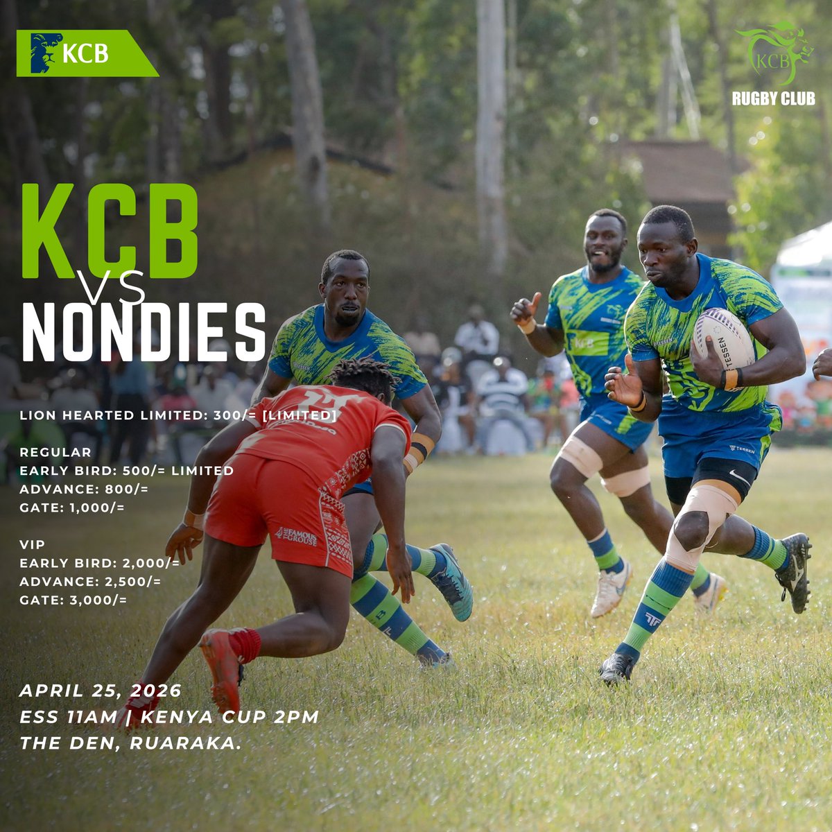 kcbrugby's tweet image. mookh.com/event/kenya-cu…

Link ya Tickets ndio hii. Tumeanza hii maneno mapemaaaa!!!

#RugbyKe #believe #commitment #lionheartedrugby