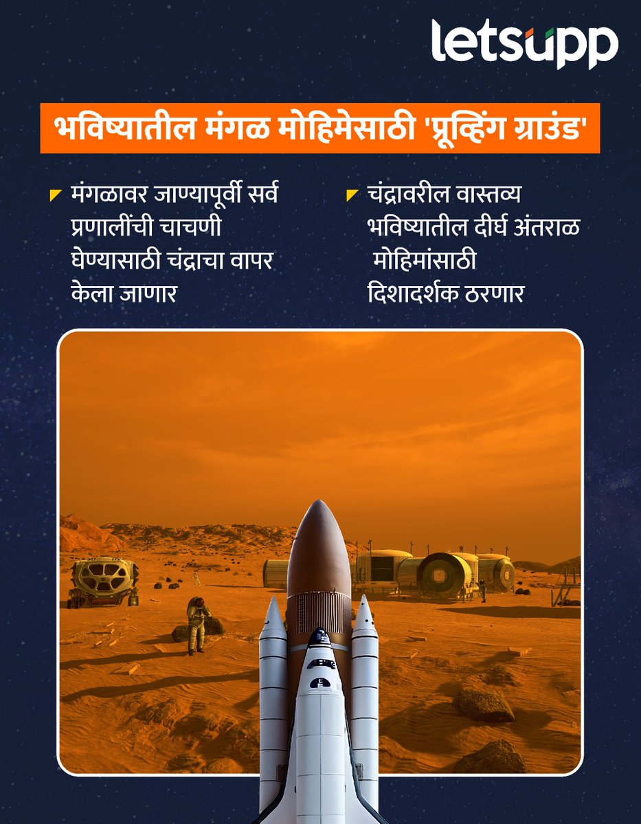 LetsUppMarathi's tweet image. आता चंद्रावर थेट मुक्कामच ठोकायचा नासाने तयार केला मायक्रो प्लॅन...
-
#NASA #NASAArtemis #MoonMission #NasaSpaceAppsChallenge #moonmission2026 #NASAMoonMission #LetsUppNews #LetsUppMarathi