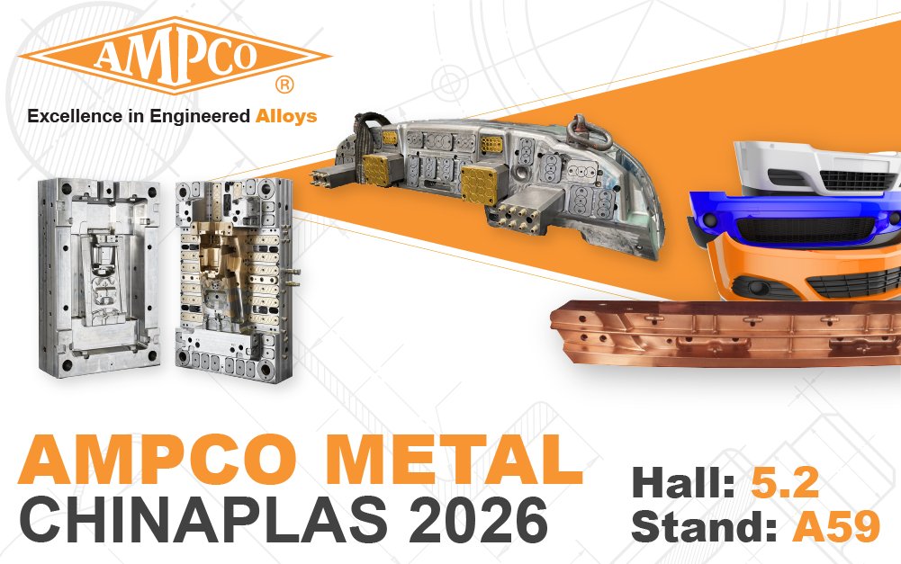 ampcometal's tweet photo. Join @ampcometal at CHINAPLAS 2026, one of the world’s leading trade fairs for the plastics and rubber industry. 

Visit our Stand A59 in Hall 5.2 at CHINAPLAS 2026 from April 21 to 24.

#AMPCOMETAL #CHINAPLAS2026 #PlasticProcessing https://t.co/MeLbSAKXAq