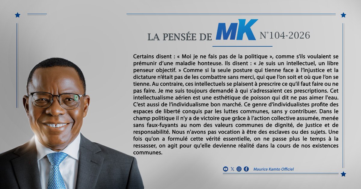 Maurice Kamto tweet media