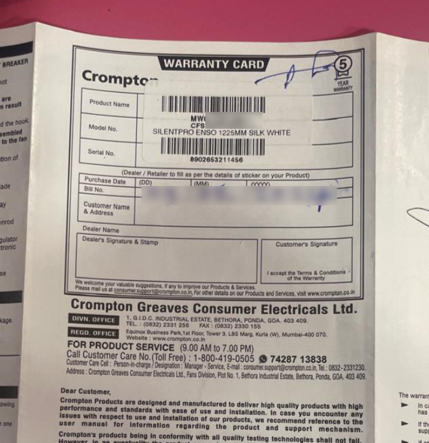 John071912's tweet photo. This entire model is a design + execution failure.

Need immediate resolution.!!!!!!!!!!!!!!!!!!!!!!!!!!!!!!!! 

#Crompton #ProductFailure #ServiceIssues https://t.co/m4CdGBkUZ9