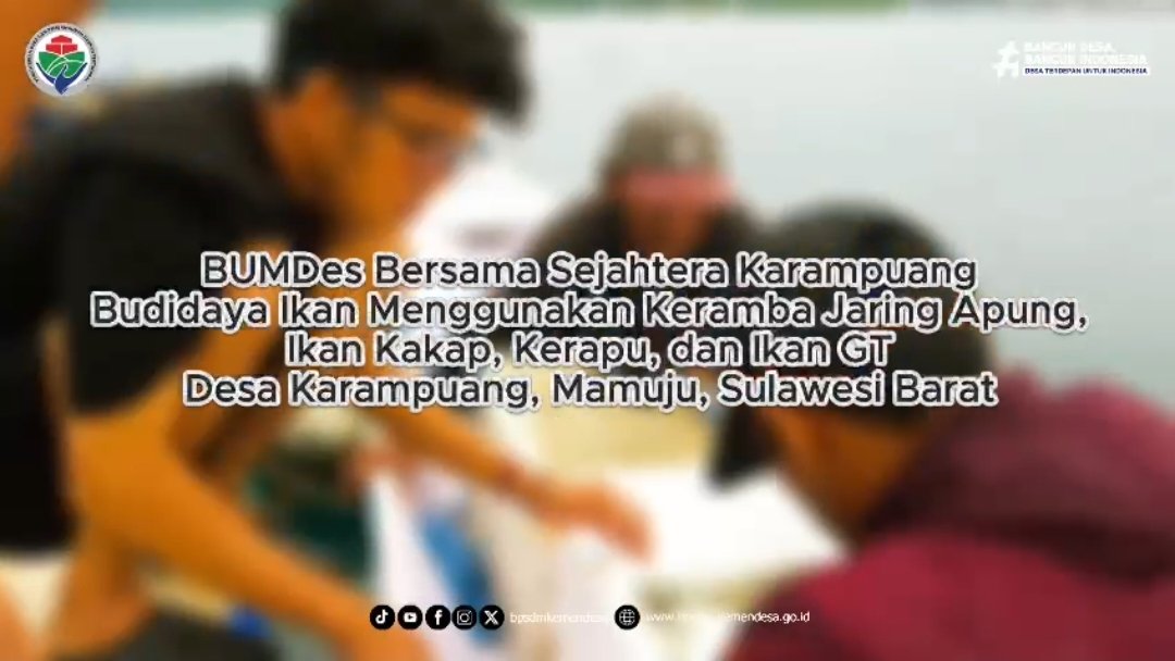 BUMDES BERSAMA KARAMPUANG Inspirasi untuk kemandirian ekonomi nelayan di  desa-desa pesisir yg terbentang di seluruh penjuru NKRI..
Dari Karampuang Sulawesi Barat untuk Indonesia 🇮🇩

#KemendesaPDT #BangunDesaBangunIndonesia #BPSDMKemendesaPDT
#TPPindonesia