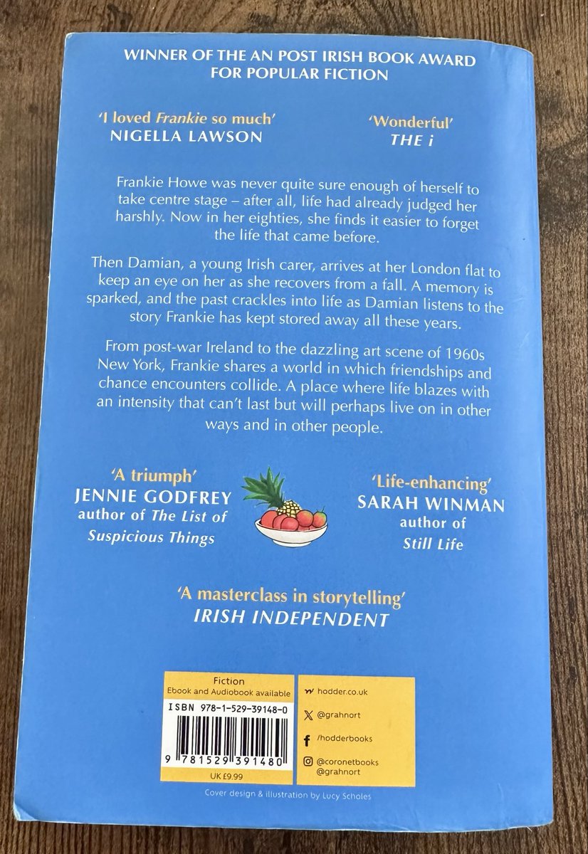 Poplifer73's tweet image. Stuart’s Book Club.
Another book read in 3 days.
Graham Norton’s ‘Frankie’ (2024).
Heartwarming and heartbreaking in equal measures but a life well lived and an unexpected friendship. Highly recommended. @grahnort 
#BookClub #ReadBooks #GrahamNorton #BookRecommendation