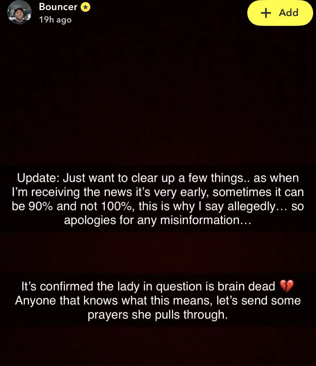 Update 💔💔💔

The influencer who was run over by a car has been reported to be brain dëäd 💔