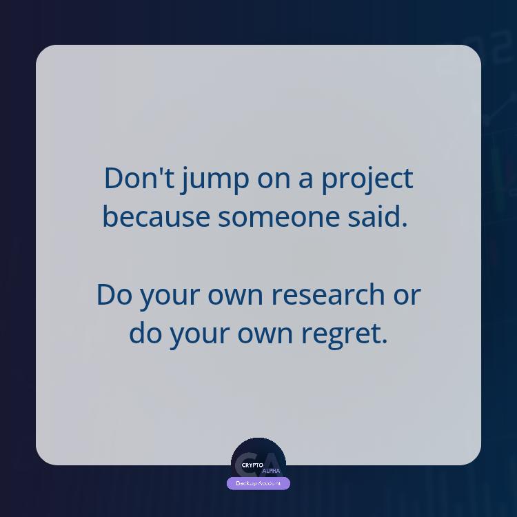 CA_Template's tweet image. DYOR Monday...

#MotivationalMonday