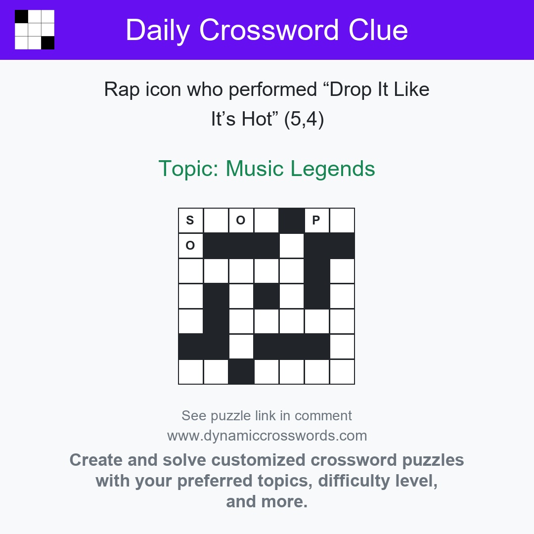 Dynamic Crosswords (@dyncrosswords) / Posts / X