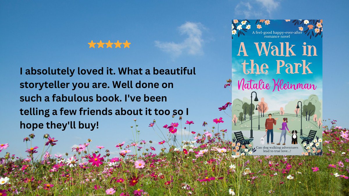 NatKleinman's tweet image. Perfect for #DogLovers and romantics alike  
Why not take a walk in the park - or curl up at home and read the book instead      
Free with #KindleUnlimited 
getbook.at/AWalkInThePark