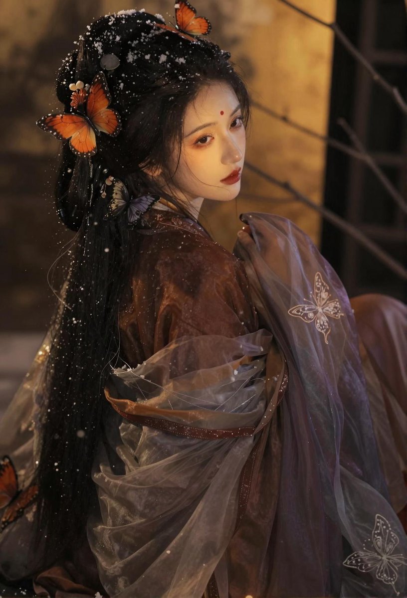WZz8gixkCzZ2PO3's tweet photo. 分享中式意境美图：枫落钗头寄晚凉，雪飞檐角覆清霜。庭前松影摇灯影，半���寒烟待夜长。 https://t.co/pxb4gPli7F
