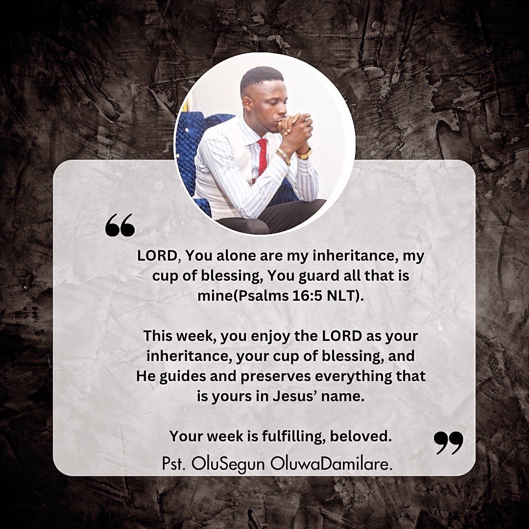 A fulfilling week it is, beloved.