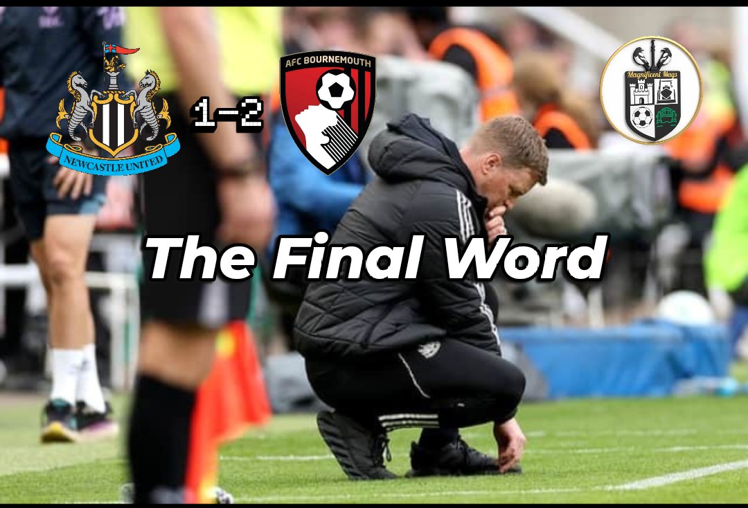 MagnificoMags's tweet image. The Final Word: Newcastle United 1-2 Bournemouth

My match report from Saturday's 2-1 defeat to Bournemouth at St. James' Park is now available to read. 👇🏻

facebook.com/share/p/1LgTDo…

#NUFC #newcastle #NewcastleUnited #reaction #PremierLeague