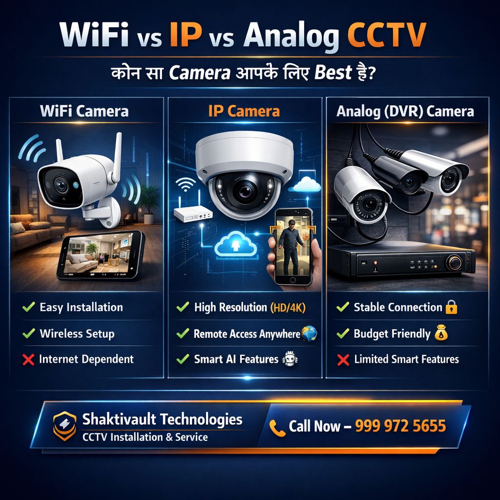 Shaktivault's tweet photo. CCTV खरीदने से पहले ये comparison जरूर देखें! 🤔
Shaktivault Technologies
999 972 5655
#CCTVComparison #WiFiCamera #IPCCTV #AnalogCCTV #SecurityCamera #CCTVIndia #HomeSecurity #ShopSecurity #OfficeSecurity #CCTVInstallation #CPPlus #Hikvision #Dahua #ShaktivaultTechnologies https://t.co/u3Sr83cyTV