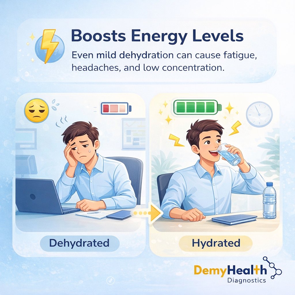 DEMYHEALTH's tweet image. 💧 You’re not tired… you’re dehydrated.

Drink more water for better energy, glowing skin &amp;amp; improved digestion.

Stay hydrated. Stay healthy.
#DemyHealth #HealthTips #DrinkWater