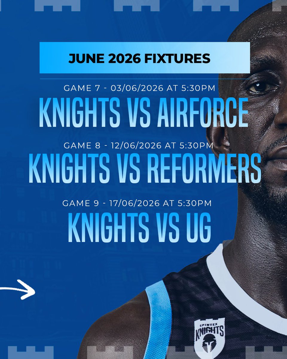 spintexknights's tweet photo. Here’s a sneak peek at our 2026 Regular Season Round One schedule! Let the new season begin ⚔️🏀🔥

#wearenobles🏀⚔️ #Notsorryjustbetter #basketball https://t.co/7OfmwDQMfk