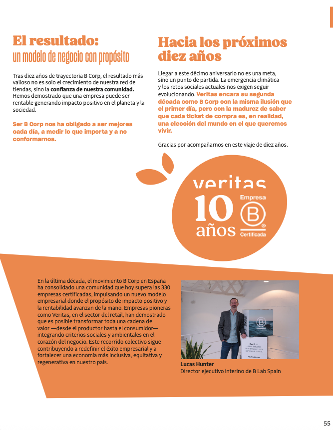 Ecoveritas's tweet photo. 10 años siendo B Corp.
10 años impulsando el cambio.

En 2016, Veritas fue la primera cadena de supermercados de Europa en obtener la certificación B Corp. https://t.co/PYa7CFdkDU