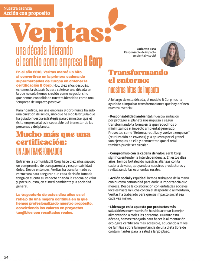 Ecoveritas's tweet photo. 10 años siendo B Corp.
10 años impulsando el cambio.

En 2016, Veritas fue la primera cadena de supermercados de Europa en obtener la certificación B Corp. https://t.co/PYa7CFdkDU