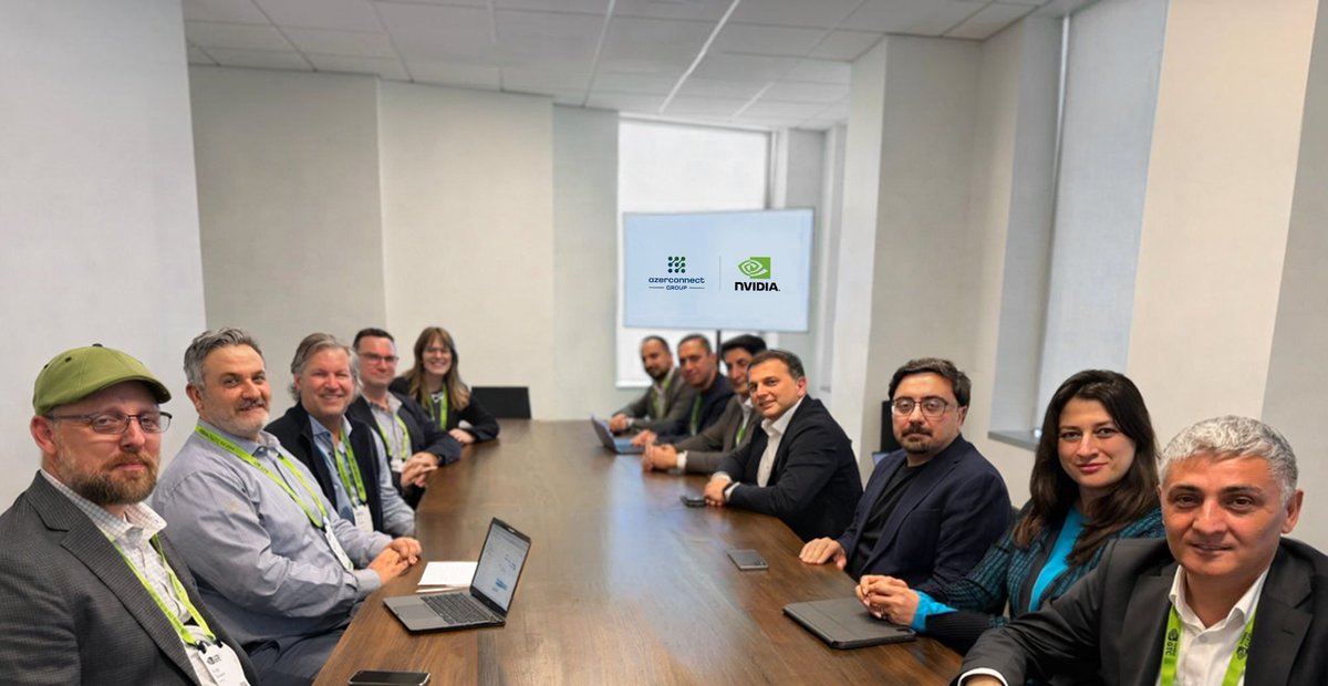 azerconnectaz's tweet photo. Azerconnect Group və NVIDIA tərəfdaşlıq müqaviləsi imzalayıb. Müqavilə “Azerconnect Group”un baş direktoru Emil Məsimov və “NVIDIA”nın baş vitse-prezidenti Cef Fişer tərəfindən ABŞ-də imzalanıb. https://t.co/XlmOtr2Nui