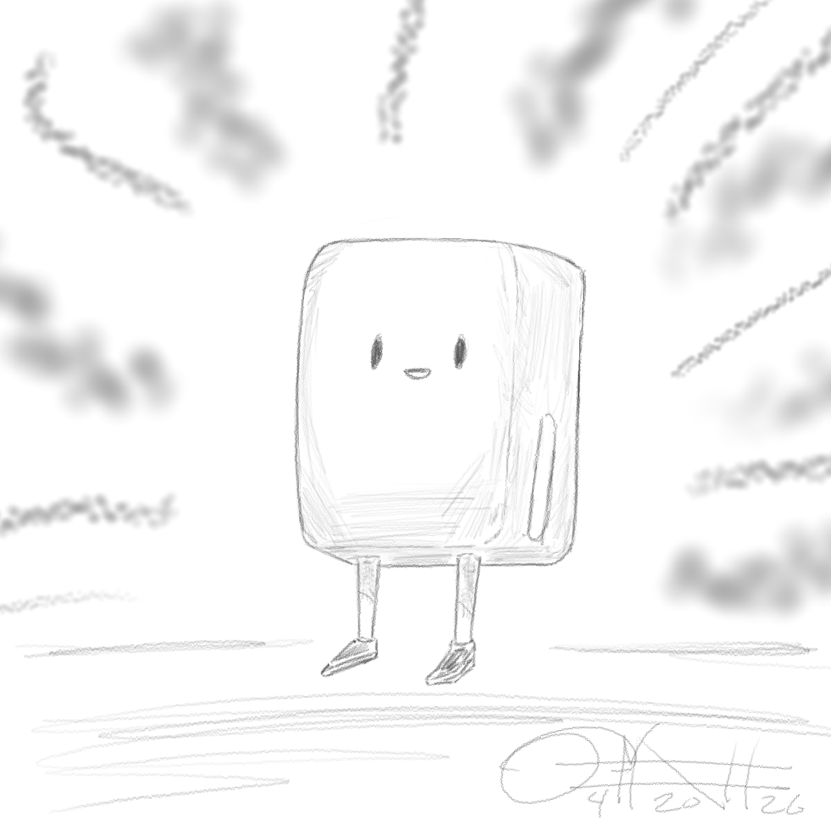 Mike_E_angelo's tweet image. 🎨 #DailyArt Production #162
🖼 Theme(s): #character #marshmallow #block
✨ Reference Source: #Midjourney generation
⏰ Time spent: Roughly 35 minutes
🎶 Listening to: NA
📝 Notes/thoughts: Try to get these going again in the morning...

#DigitalArt #Illustration #sketch #pencils