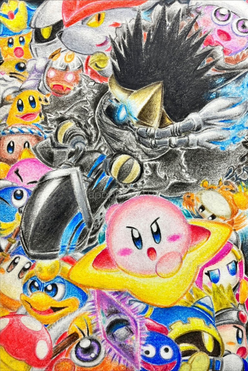 #ニンドリ 5月号の #カービィのエアライダー アートフェスティバルに掲載されました！限られたスペースに苦戦しながらも、ハガキ一面にライダー達を全員入れることができて良かったです。
掲載ありがとうございました！