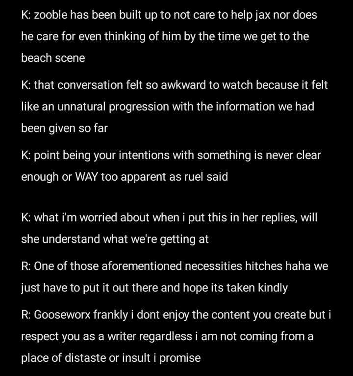 we come in peace 
and a relative lack of effort 
this was just the first thing that came to mind 
it would take a lot of time to actually critique your work