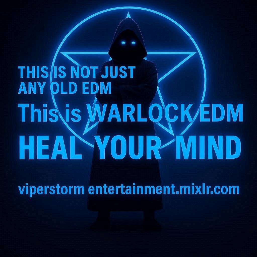ViperStormSM's tweet image. Welcome to The Snake Pit Music Podcast with Warlock EDM! This Tuesday Wednesday Friday &amp;amp; Sunday 8pm UK 3pm US! Listen at viperstorm-entertainment.mixlr.com Mild Language Warning! Experience The Energy &amp;amp; Feel Those Good Vibez  #edm #gamingmusic #Paganmusic #moviemusic