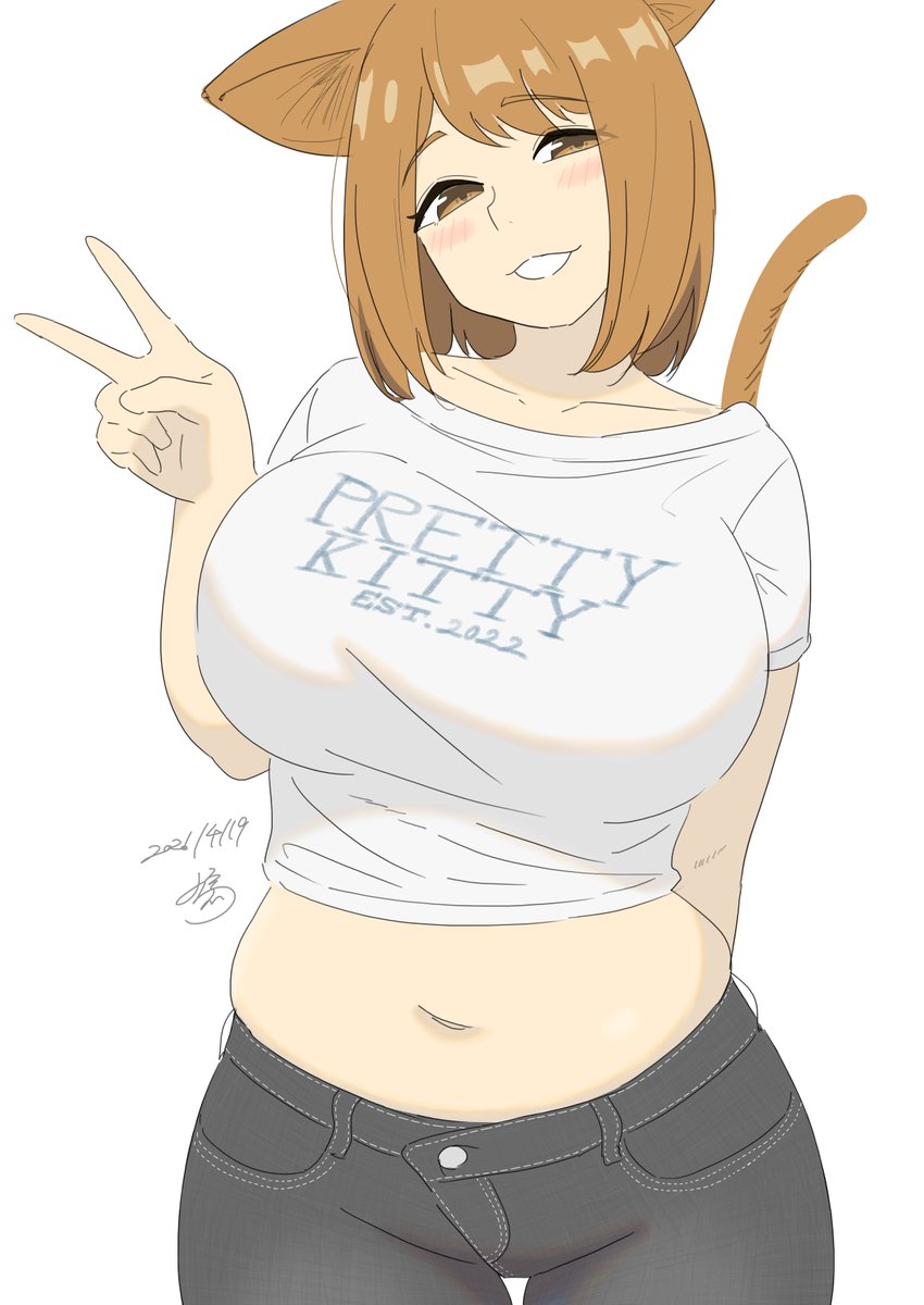 ピース✌
背景なしver.