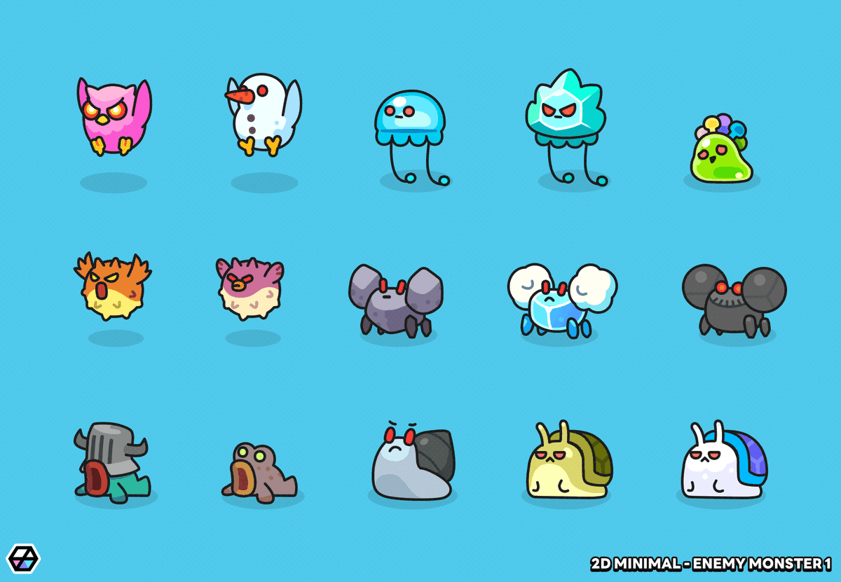 LayerLabGames's tweet photo. 🎉 New Asset! 2D Minimal - Enemy Monster 1 https://t.co/kx0DxEtMs0 

#monster #unity #layerlab #animation https://t.co/f5qxrb2OI3