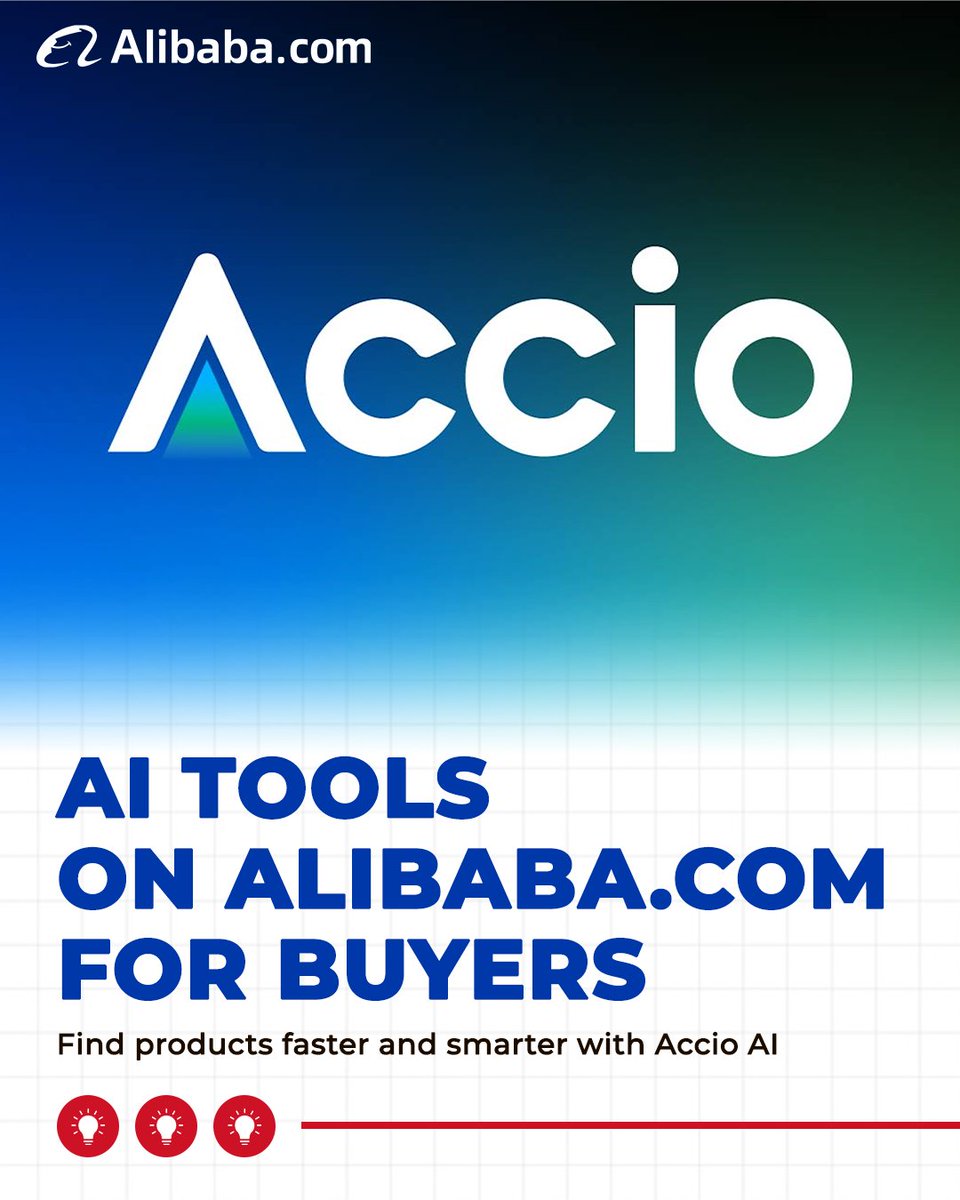 AlibabaSEA_'s tweet image. Mas pinadali ang sourcing gamit ang AI
Sa tulong ng Accio AI, maaari kang maghanap ng products nang mas mabilis, mag-upload ng larawan para makakita ng similar items, at makahanap ng tamang suppliers.

I-upgrade ang iyong sourcing sa Alibaba.com

#Alibaba #AlibabaCom