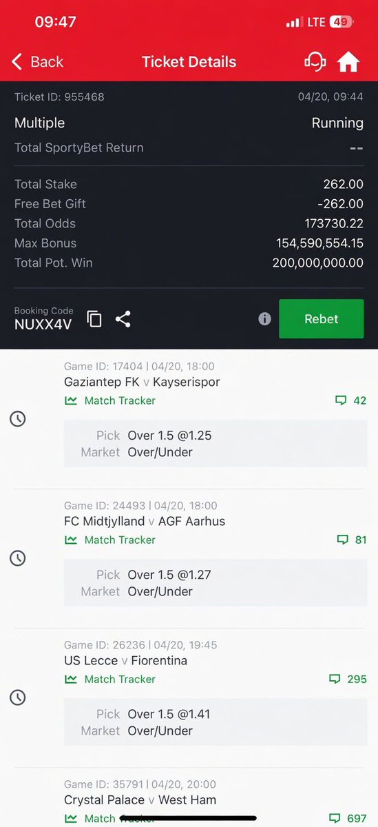 BlaqYonda7's tweet photo. 2026 Blessing ⚽️ 🪽(Over 1.5)

173k odds (Today only)

262 wins 200 million 

Retweet and drop id https://t.co/xTCBIQWrhm