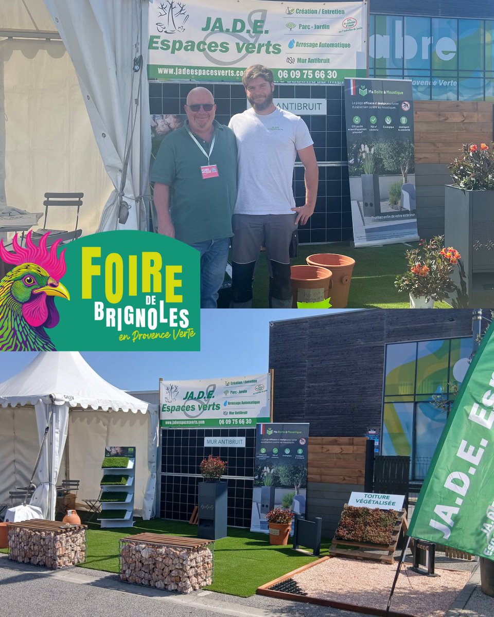 jadeespacesvert's tweet photo. Merci pour ces beaux moments à la Foire de Brignoles !
Toute l’équipe JADE Espaces Verts tient à remercier toutes les personnes qui sont venues nous rencontrer sur notre stand.
Clients, partenaires ou simples visiteurs curieux…
Nous avons passé de très bons moments à vos côtés ! https://t.co/VA3oIS7RMs
